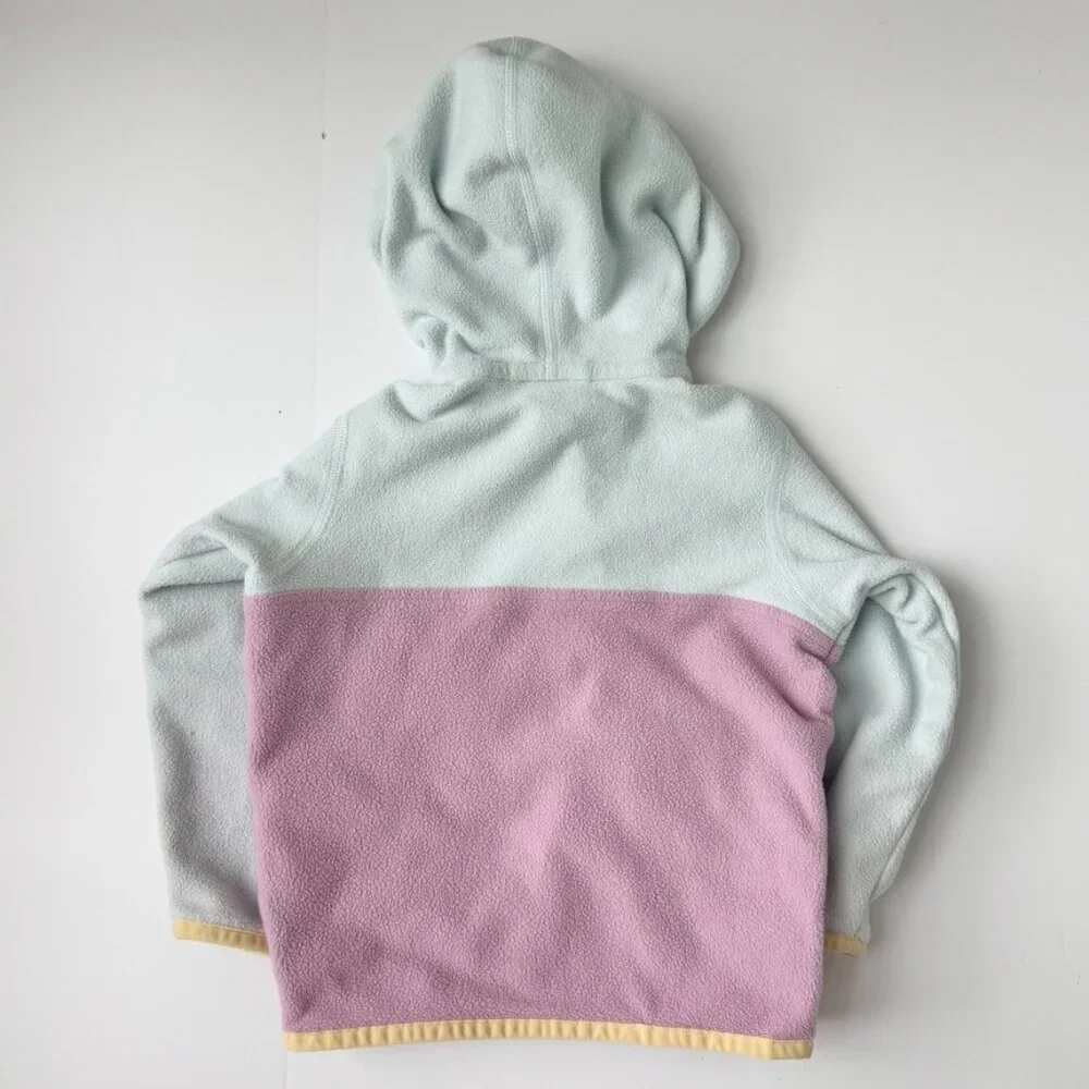 Patagonia Baby Micro D Snap-T Fleece Hoodie Purple Blue 12-18M - Picture 5 of 5